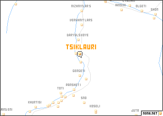 map of Tsiklauri