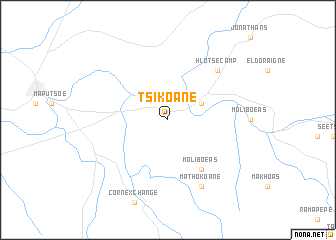 map of Tsikoane