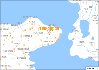 map of Tsíkouros