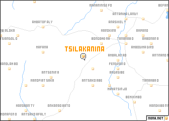 map of Tsilakanina