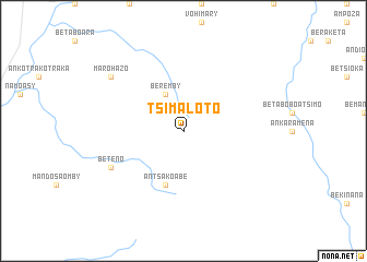 map of Tsimaloto