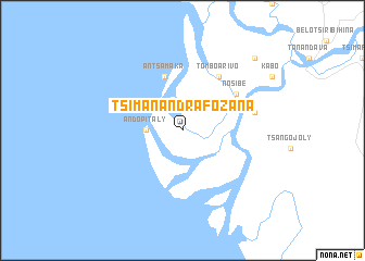 map of Tsimanandrafozana