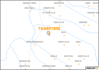 map of Tsimanyane