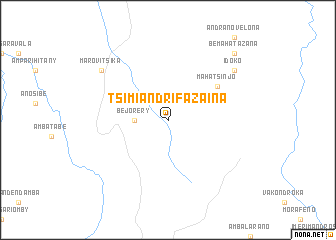 map of Tsimiandrifazaina