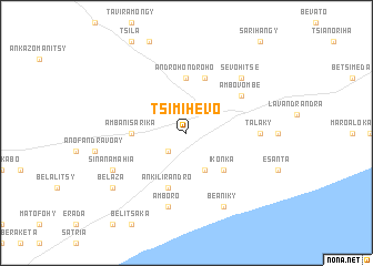 map of Tsimihevo