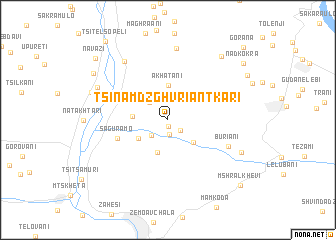 map of Tsinamdzghvriantʼkari