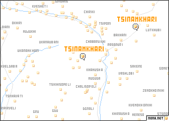 map of Tsinamkhari