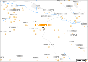map of Tsinarekhi