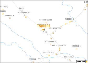 map of Tsinéné