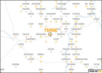 map of Tsinge