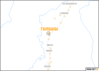 map of Tsinguidi