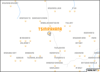 map of Tsinirahana