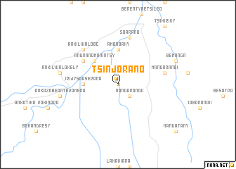 map of Tsinjorano