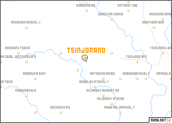 map of Tsinjorano