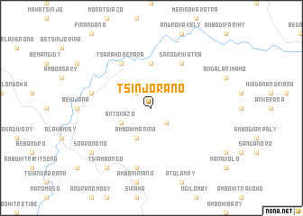 map of Tsinjorano