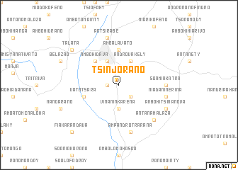 map of Tsinjorano