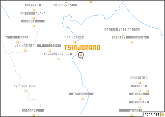 map of Tsinjorano