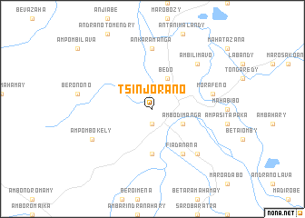 map of Tsinjorano