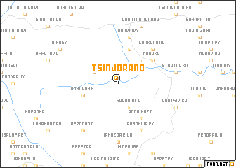 map of Tsinjorano