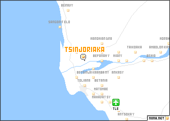 map of Tsinjoriaka