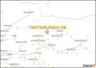 map of Tsintskalashvilebi