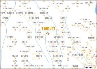 map of Tsinuti