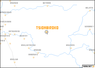 map of Tsiombiroko