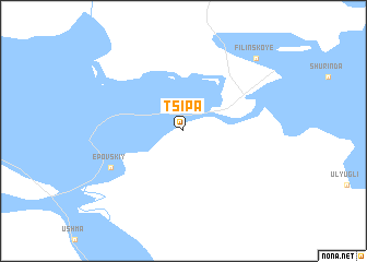 map of Tsipa