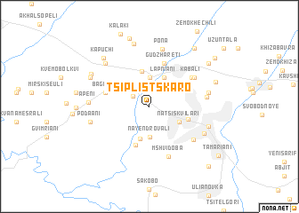 map of Tsiplis-Tskaro