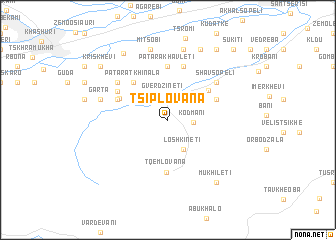 map of Tsiplovana