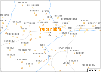 map of Tsiplovani