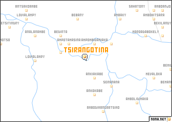 map of Tsirangotina