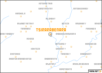 map of Tsirara-Benara