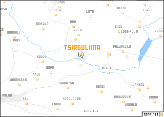 map of Tsirguliina