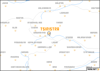 map of Tsirístra