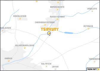 map of Tsirkuny