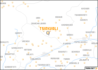 map of Tsirkʼvali