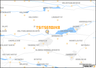 map of Tsitsenovka