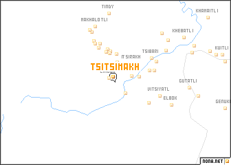 map of Tsitsimakh