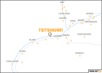 map of Tsitskhvari