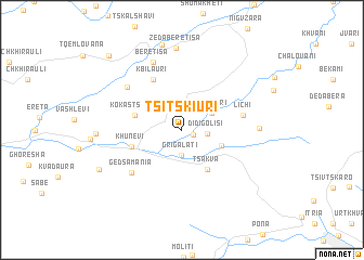 map of Tsʼitsʼkiuri