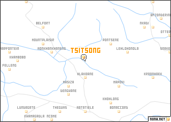map of Tsitsong