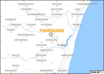 map of Tsivangiana