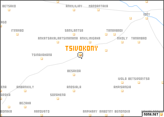 map of Tsivokony
