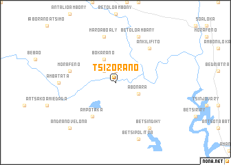 map of Tsizorano