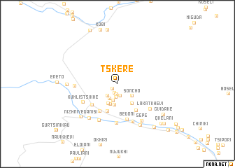 map of Tskere