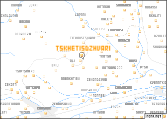 map of Tskhetisdzhvari