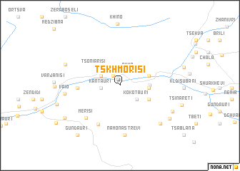map of Tsʼkhmorisi