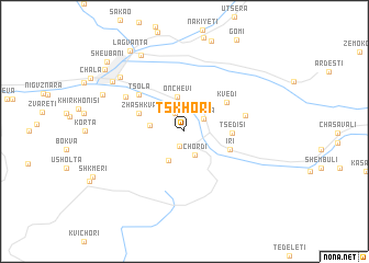 map of Tsʼkhori