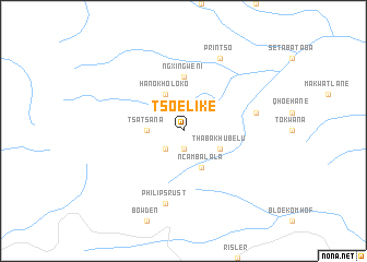 map of Tsoelike